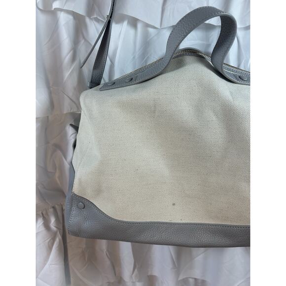 Neely and Chloe x Anthropologie $428 The Weekender Bag Gray Carryall *spot* - Picture 4 of 14